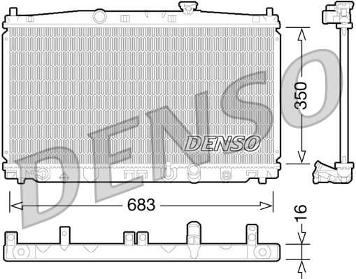 Radiateur Denso DRM40032