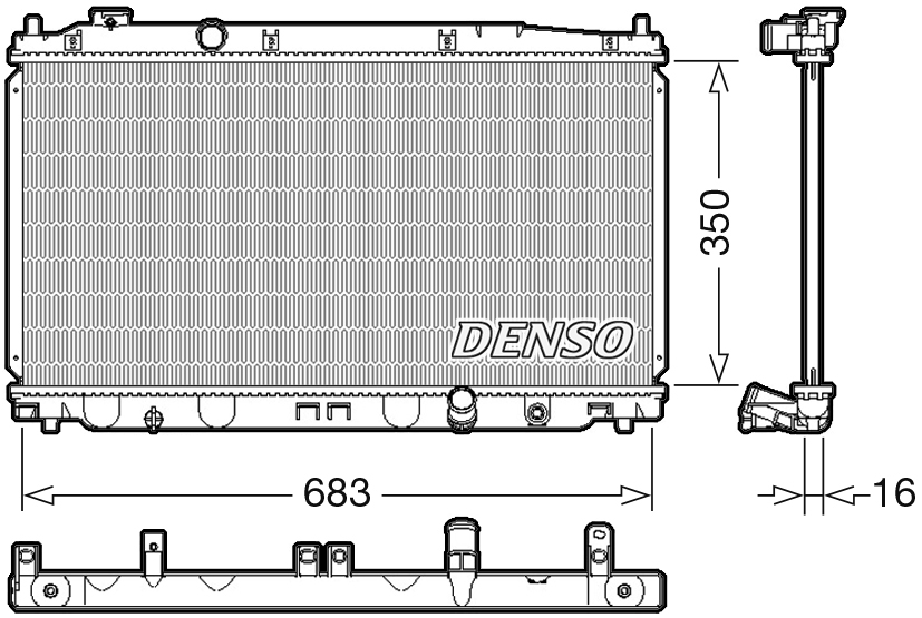 Radiateur Denso DRM40035