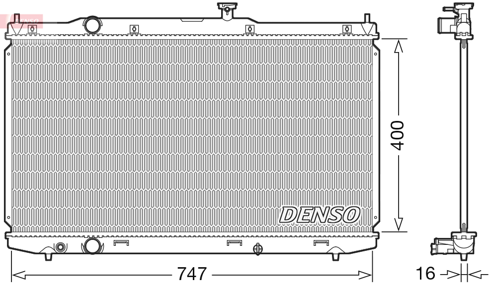 Radiateur Denso DRM40039