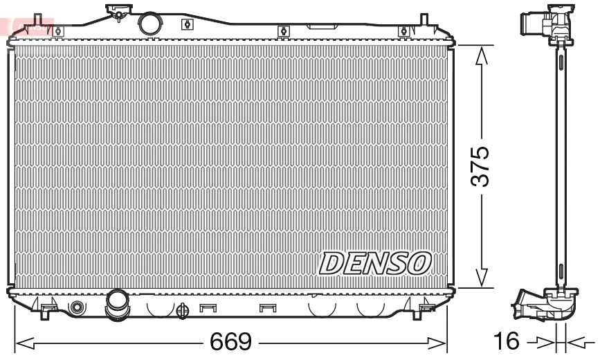 Radiateur Denso DRM40042