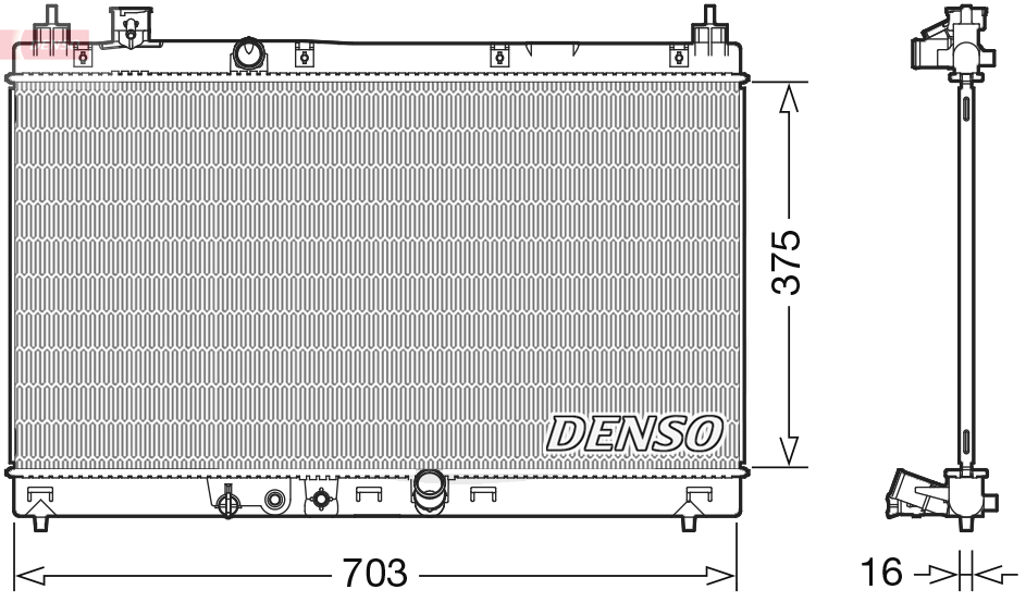 Radiateur Denso DRM40045