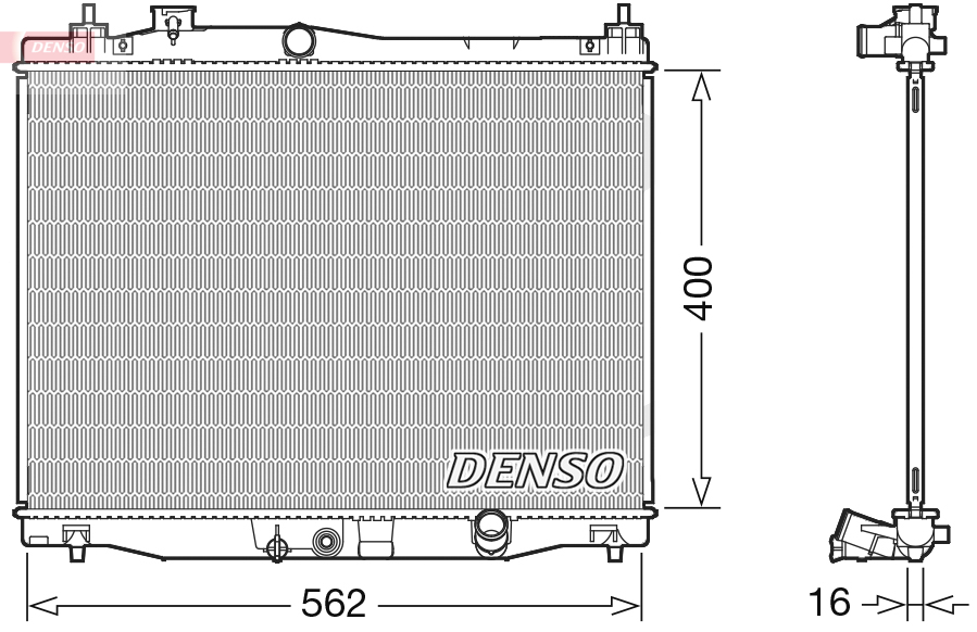 Radiateur Denso DRM40047
