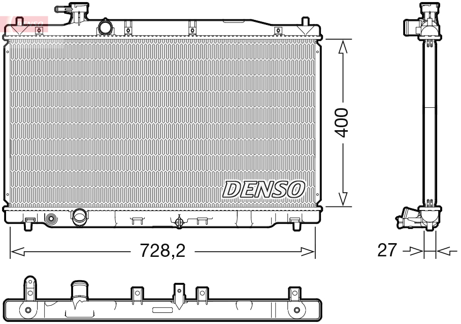 Radiateur Denso DRM40050