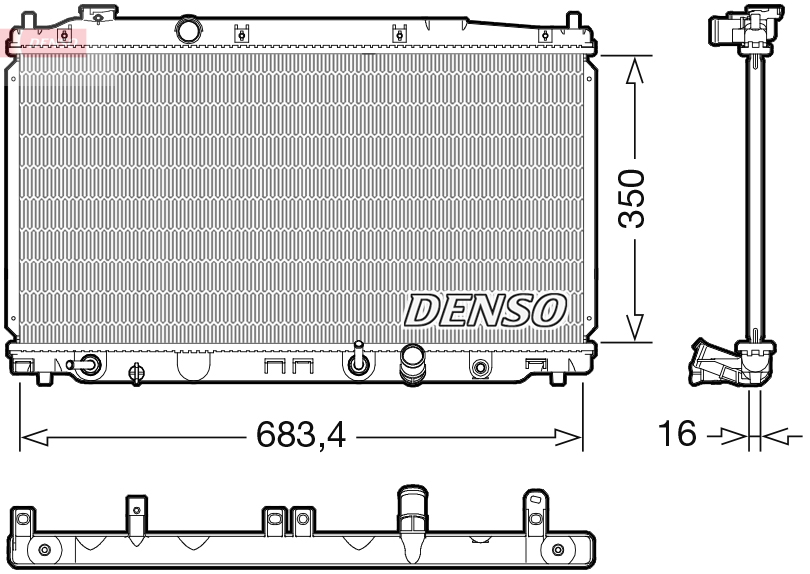 Radiateur Denso DRM40053