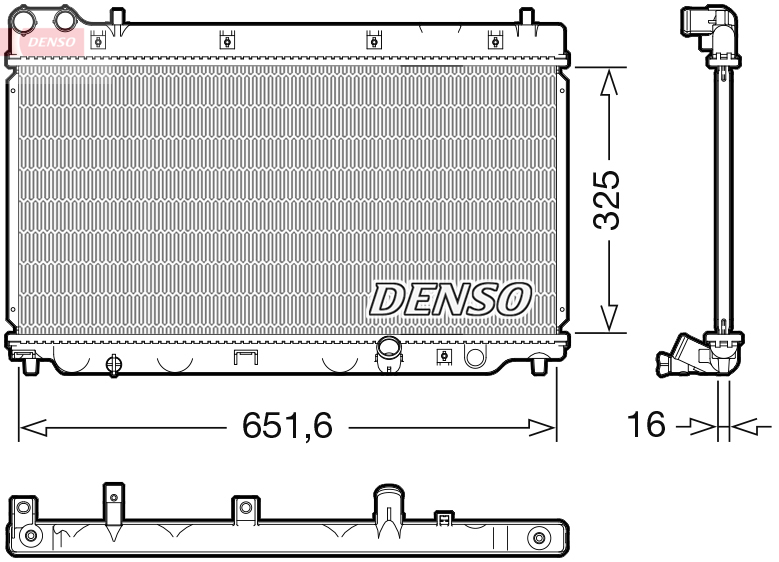 Radiateur Denso DRM40055