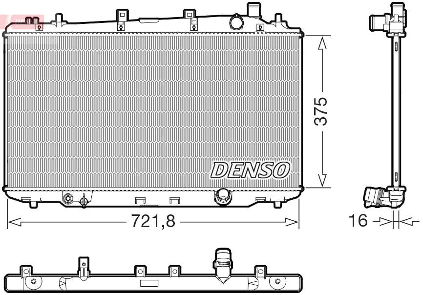 Radiateur Denso DRM40056