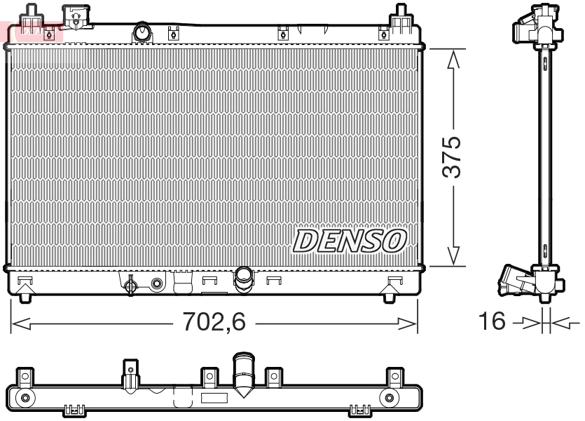 Radiateur Denso DRM40057