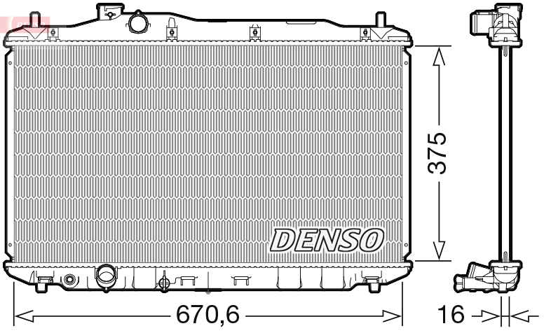 Radiateur Denso DRM40105