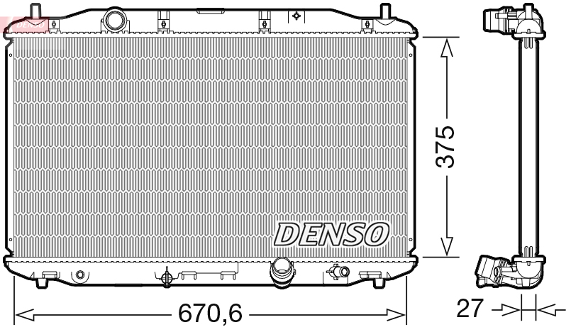 Radiateur Denso DRM40106