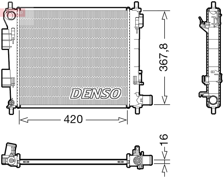 Radiateur Denso DRM41025