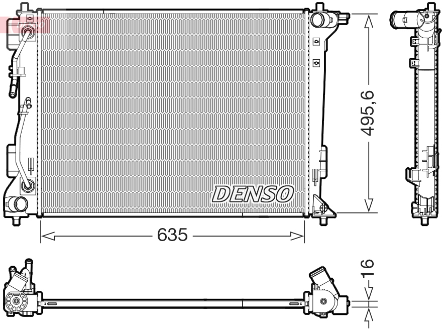 Radiateur Denso DRM41036