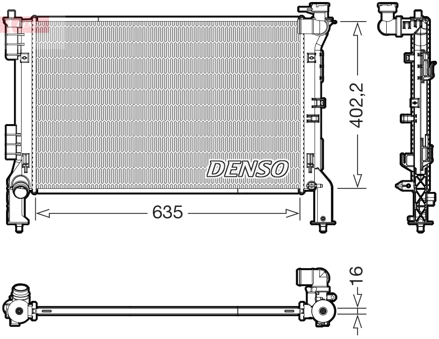 Radiateur Denso DRM43012