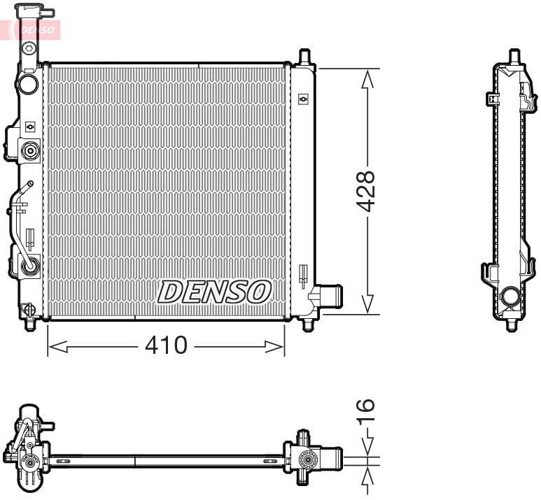 Radiateur Denso DRM43015