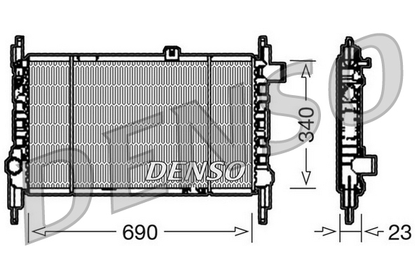 Radiateur Denso DRM44003