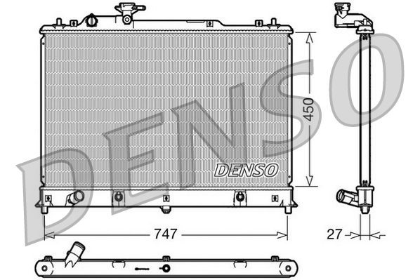 Radiateur Denso DRM44025