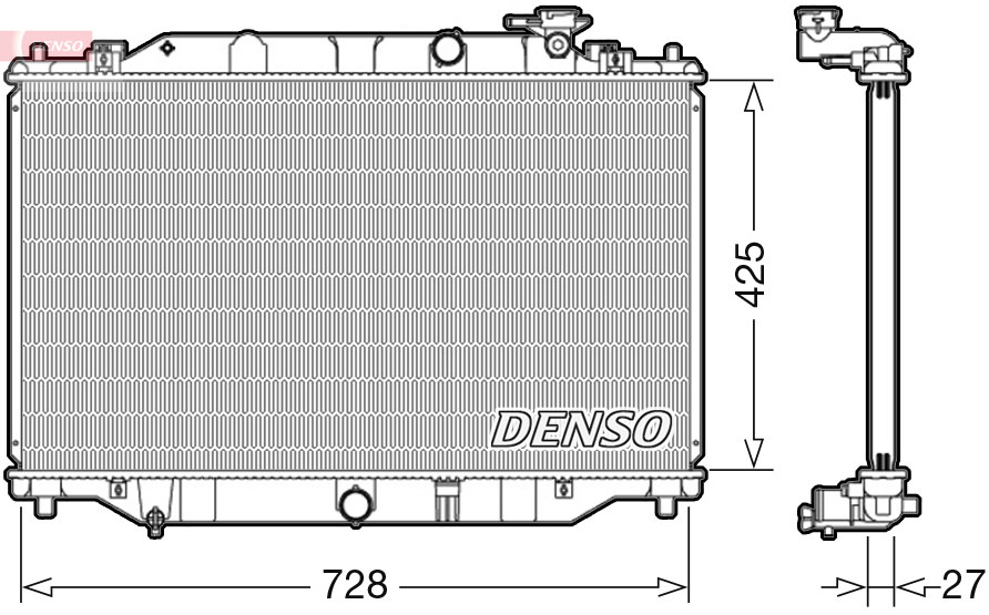 Radiateur Denso DRM44040