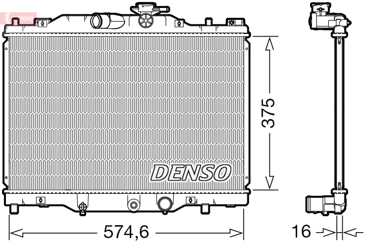 Radiateur Denso DRM44043