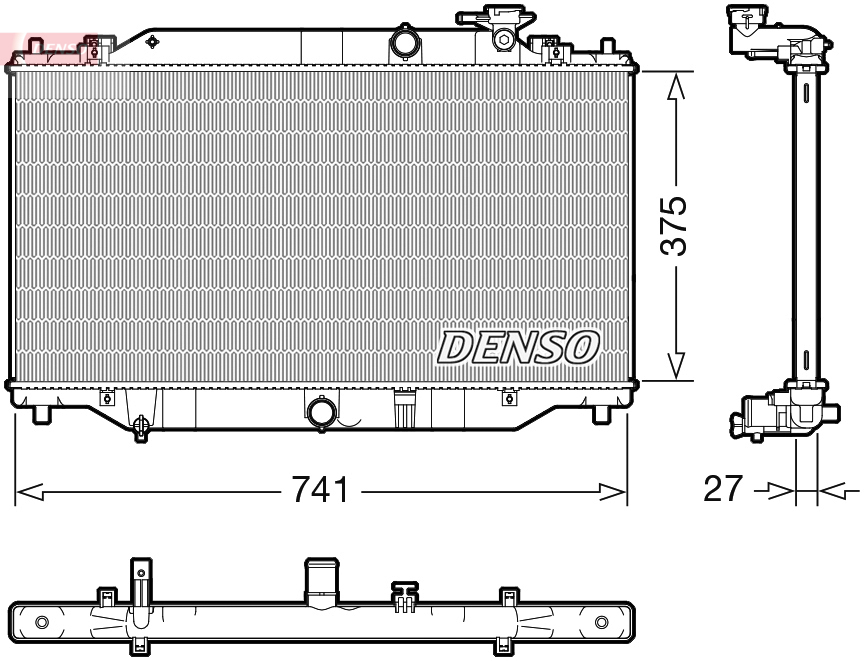 Radiateur Denso DRM44049