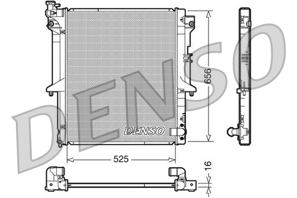 Radiateur Denso DRM45017