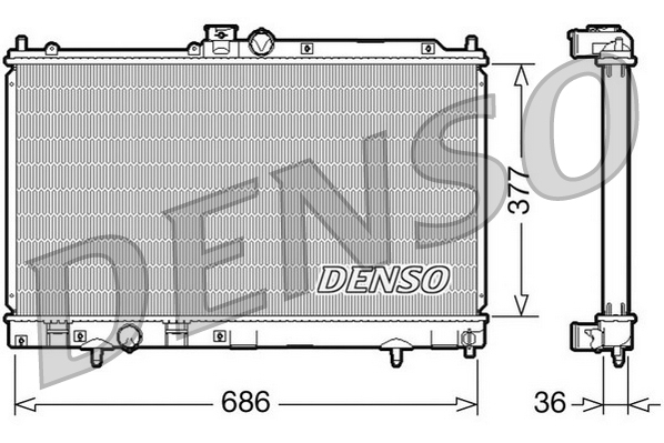Radiateur Denso DRM45022