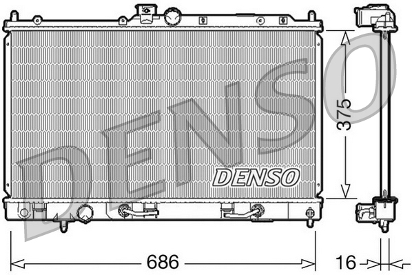 Radiateur Denso DRM45024