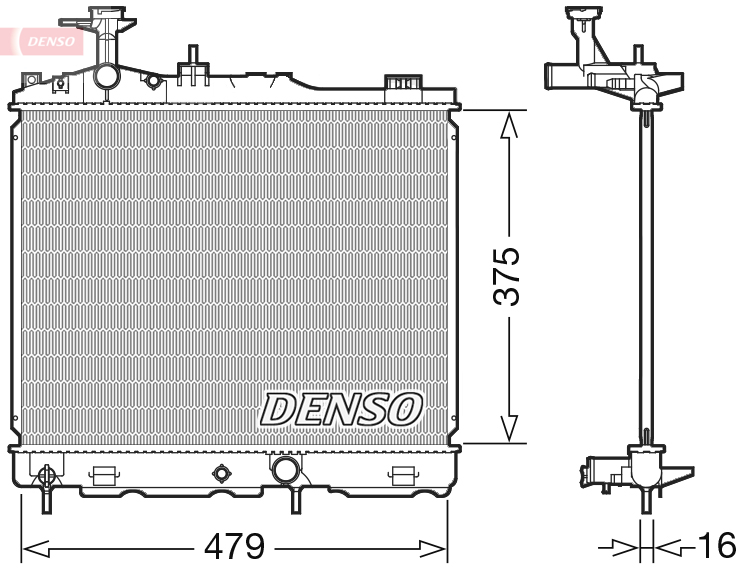 Radiateur Denso DRM45039