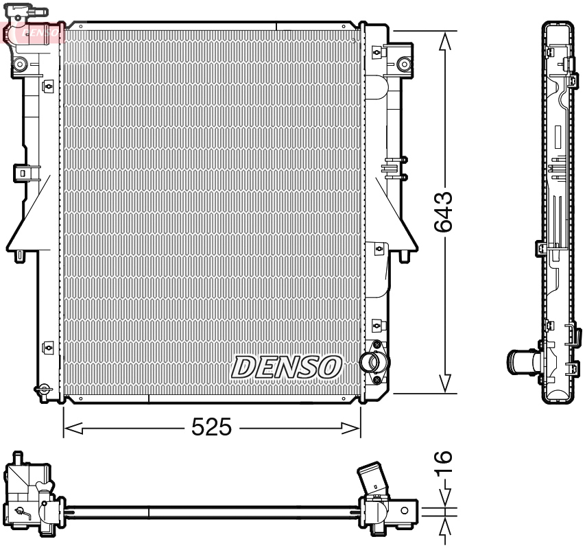 Radiateur Denso DRM45054