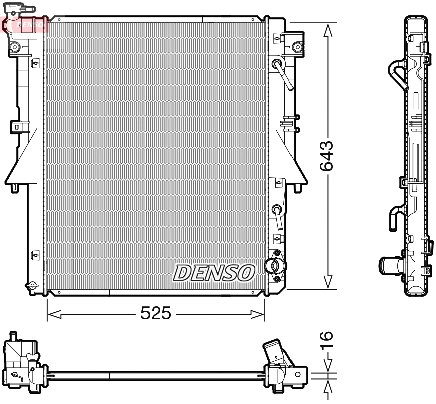 Radiateur Denso DRM45055
