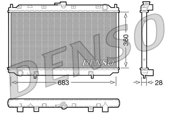 Radiateur Denso DRM46010