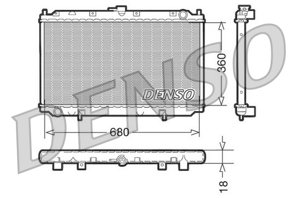 Radiateur Denso DRM46011