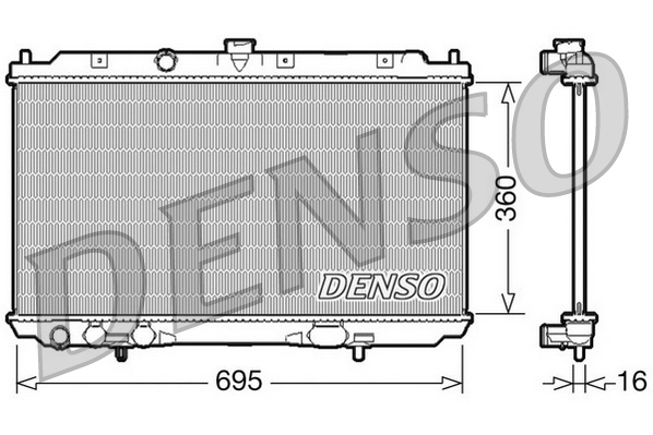 Radiateur Denso DRM46025