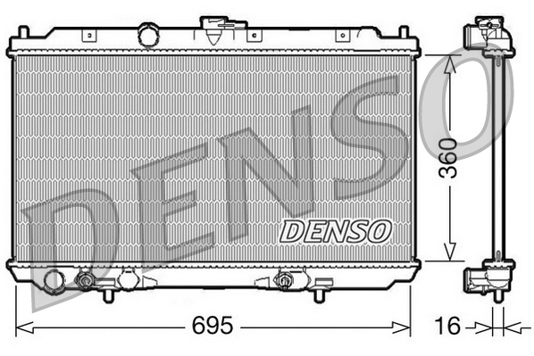 Radiateur Denso DRM46028