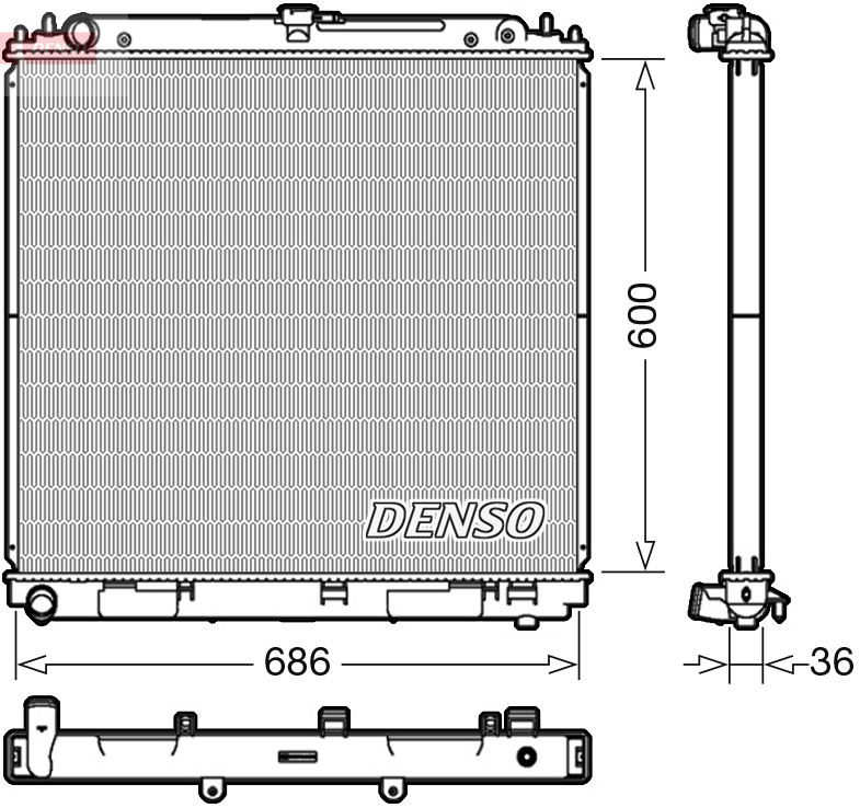 Radiateur Denso DRM46041