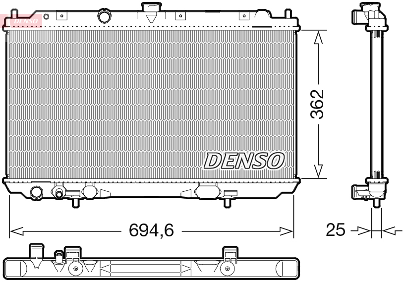 Radiateur Denso DRM46073