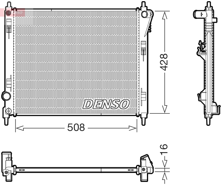 Radiateur Denso DRM46075