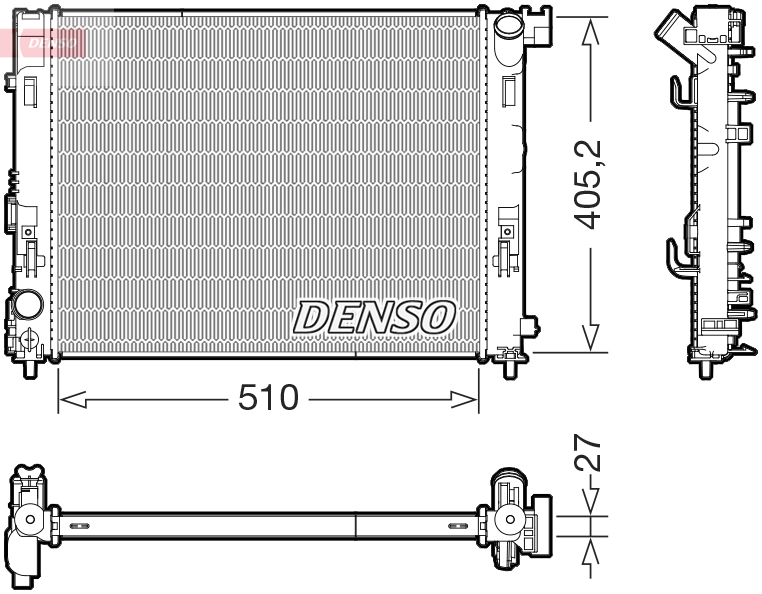 Radiateur Denso DRM46076