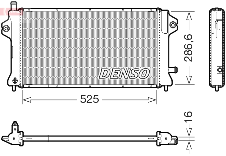 Radiateur Denso DRM46077