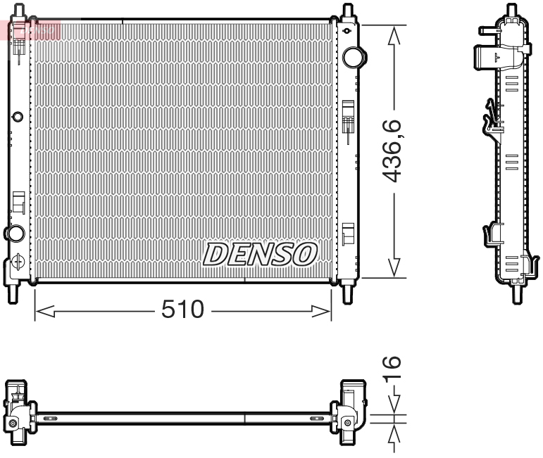 Radiateur Denso DRM46078