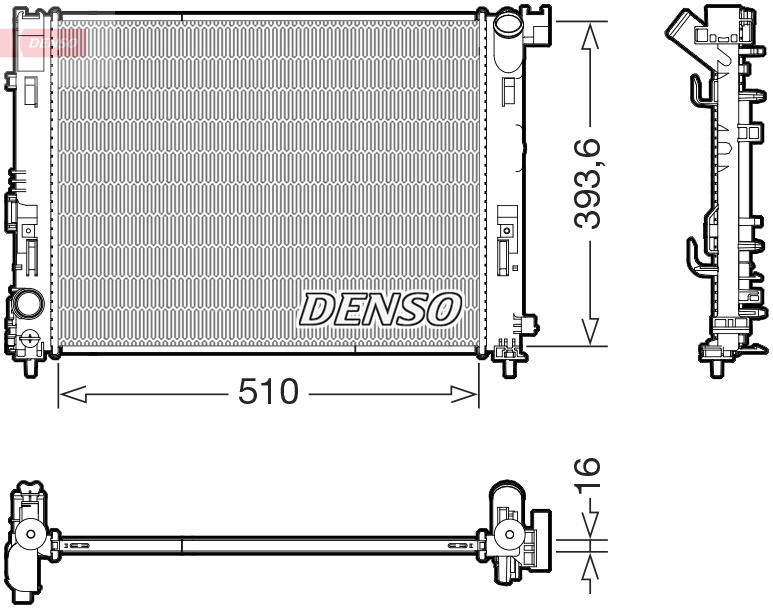 Radiateur Denso DRM46103