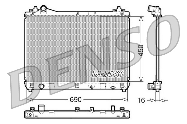 Radiateur Denso DRM47011