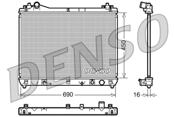 Radiateur Denso DRM47018