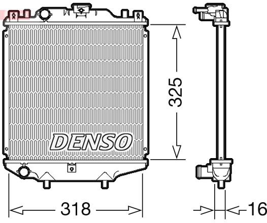 Radiateur Denso DRM47029