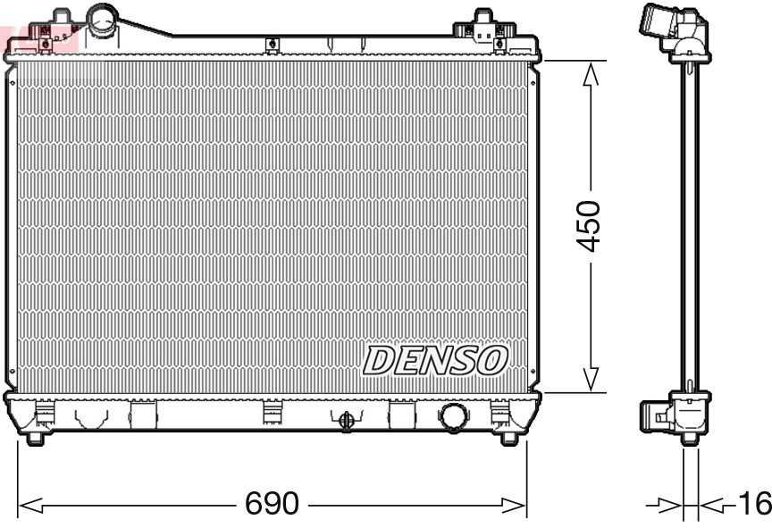 Radiateur Denso DRM47031