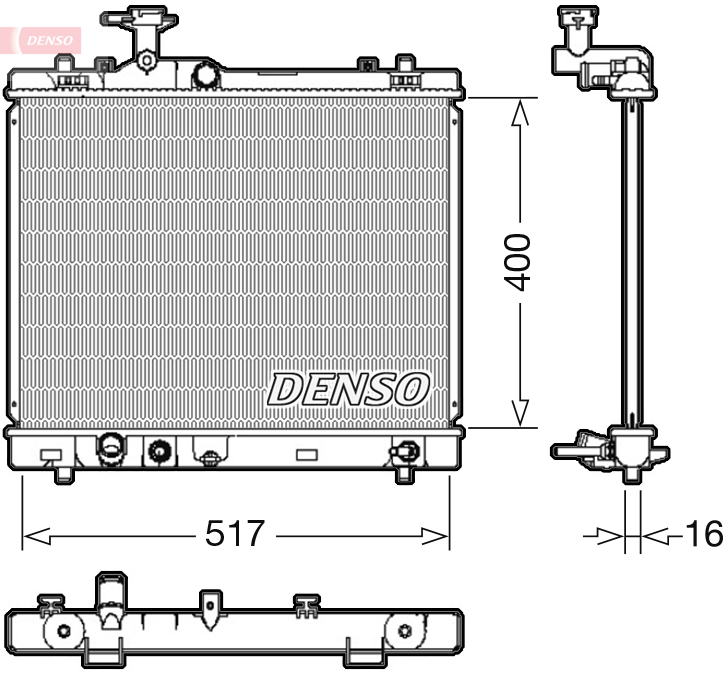 Radiateur Denso DRM47033