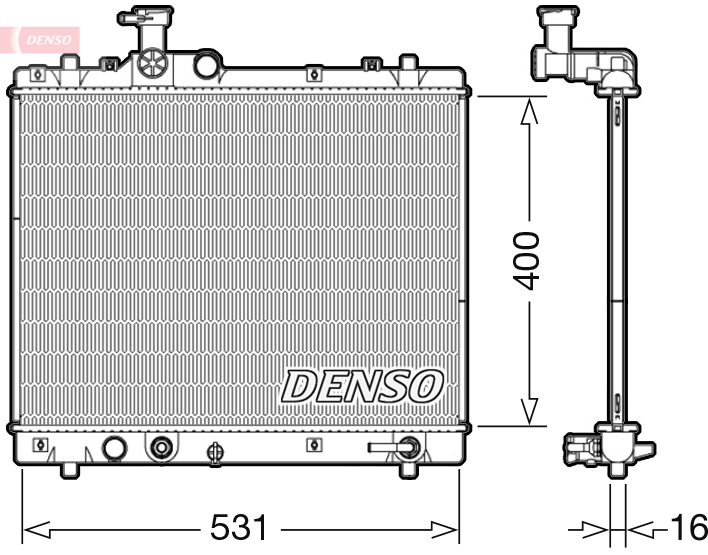 Radiateur Denso DRM47035
