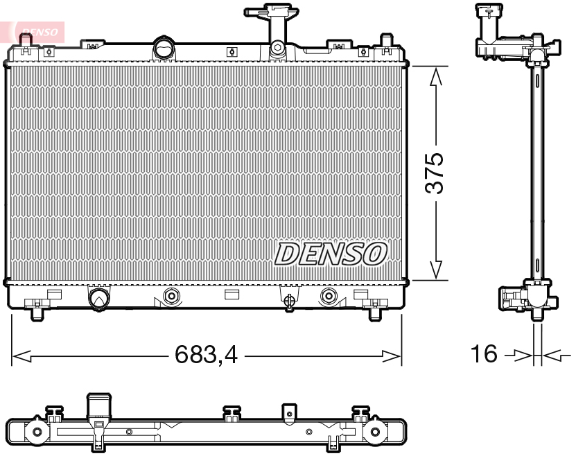 Radiateur Denso DRM47041