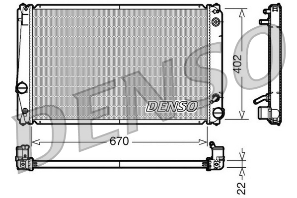 Radiateur Denso DRM50052