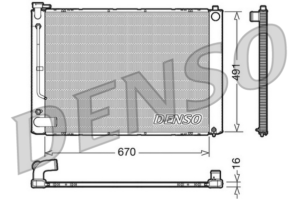 Radiateur Denso DRM50055