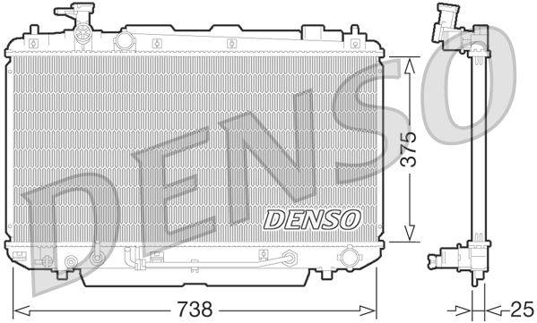 Radiateur Denso DRM50064