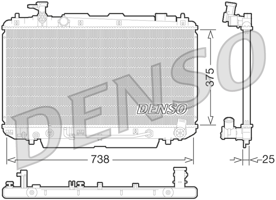 Radiateur Denso DRM50065